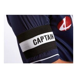 Kwik Goal SOCCER Youth Captain Armband Youth, Black 3.5" WIDE Captain Arm Band